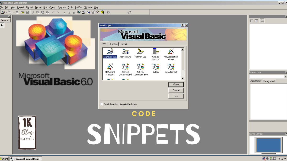 Visual Basic Code&nbsp;Snippets